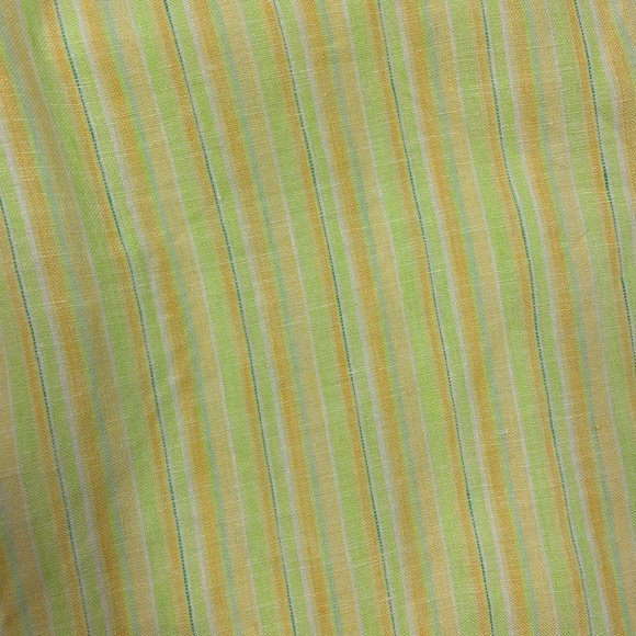 Sigrid Olsen 8 Capri Pants 32 X 21  Striped Yellow - Picture 5 of 6